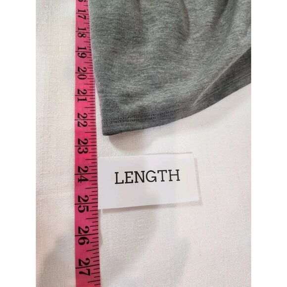 CAT & JACK GIRLS 5T GREY LONG SLEEVE DRESS DRAPEY SOFT COZY NUETRAL PLAIN KIDS - Picture 12 of 12